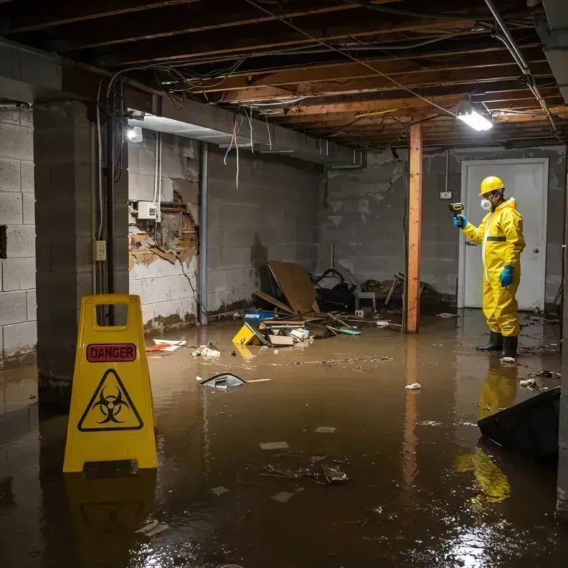 Flooded Basement Electrical Hazard in Ross, OH Property